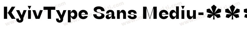 KyivType Sans Mediu字体转换